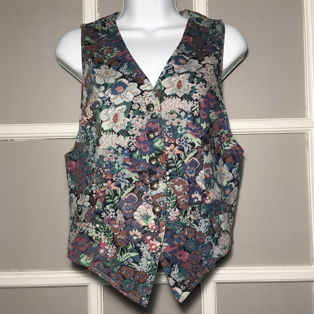 MICHAEL TRACEY FLORAL VEST